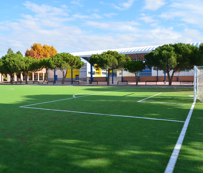Imagen de las instalaciones deportivas del colegio