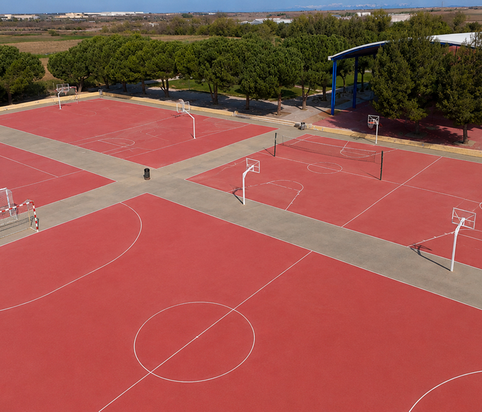 Imagen de las instalaciones deportivas del colegio